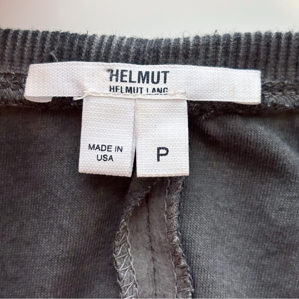 Helmut Lang Cotton Silk Blend Sleeveless Gauze Shift Dress XS Grey - Picture 4 of 7